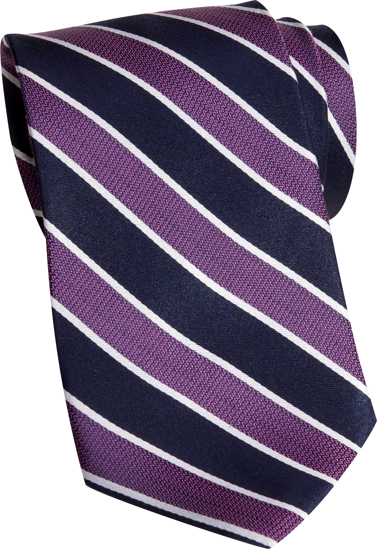 Burma Bibas Purple and Navy Stripe Tie