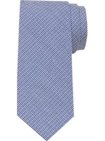 Egara Blue Micro-Check Skinny Tie