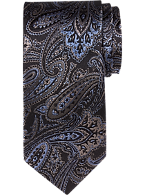 Joseph Abboud Blue & Black Paisley Tie