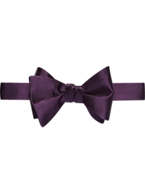 Pronto Uomo Plum Self-Tie Bow Tie