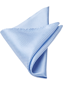Burma Bibas Blue Houndstooth Pocket Square