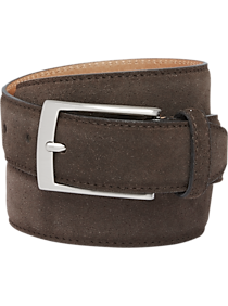 Joseph Abboud Brown Suede Dress Belt