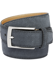 Joseph Abboud Gray Suede Dress Belt