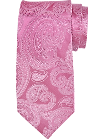 Egara Pink Paisley Narrow Tie