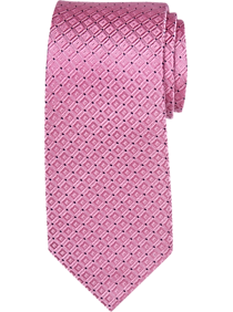 Egara Pink Diamond Check Narrow Tie