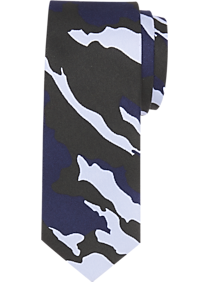 Egara Navy Camo Skinny Tie