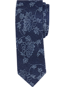 Egara Blue Floral Skinny Tie