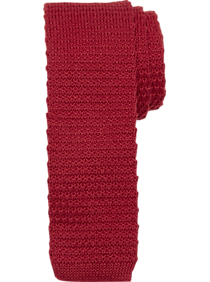 Egara Red Skinny Knit Tie