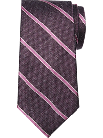 Joseph Abboud Berry Stripe Narrow Tie