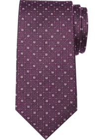 Joseph Abboud Berry Floral Check Narrow Tie