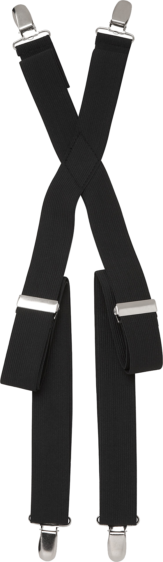 Tuxedo Formal Black Clip Suspenders