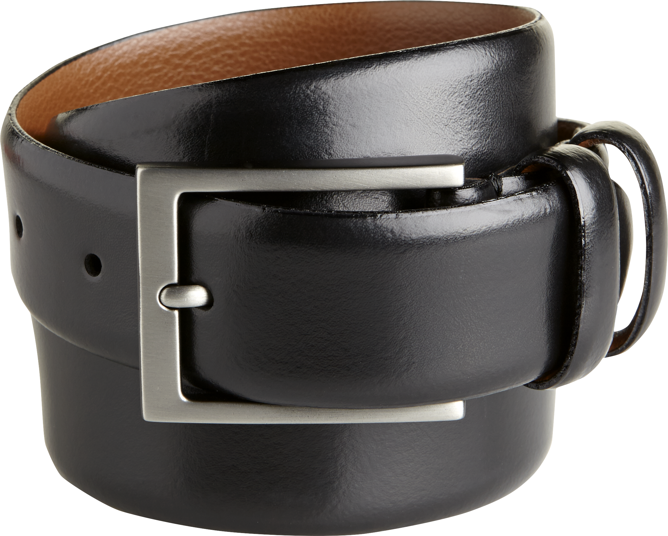 mens black dress belt