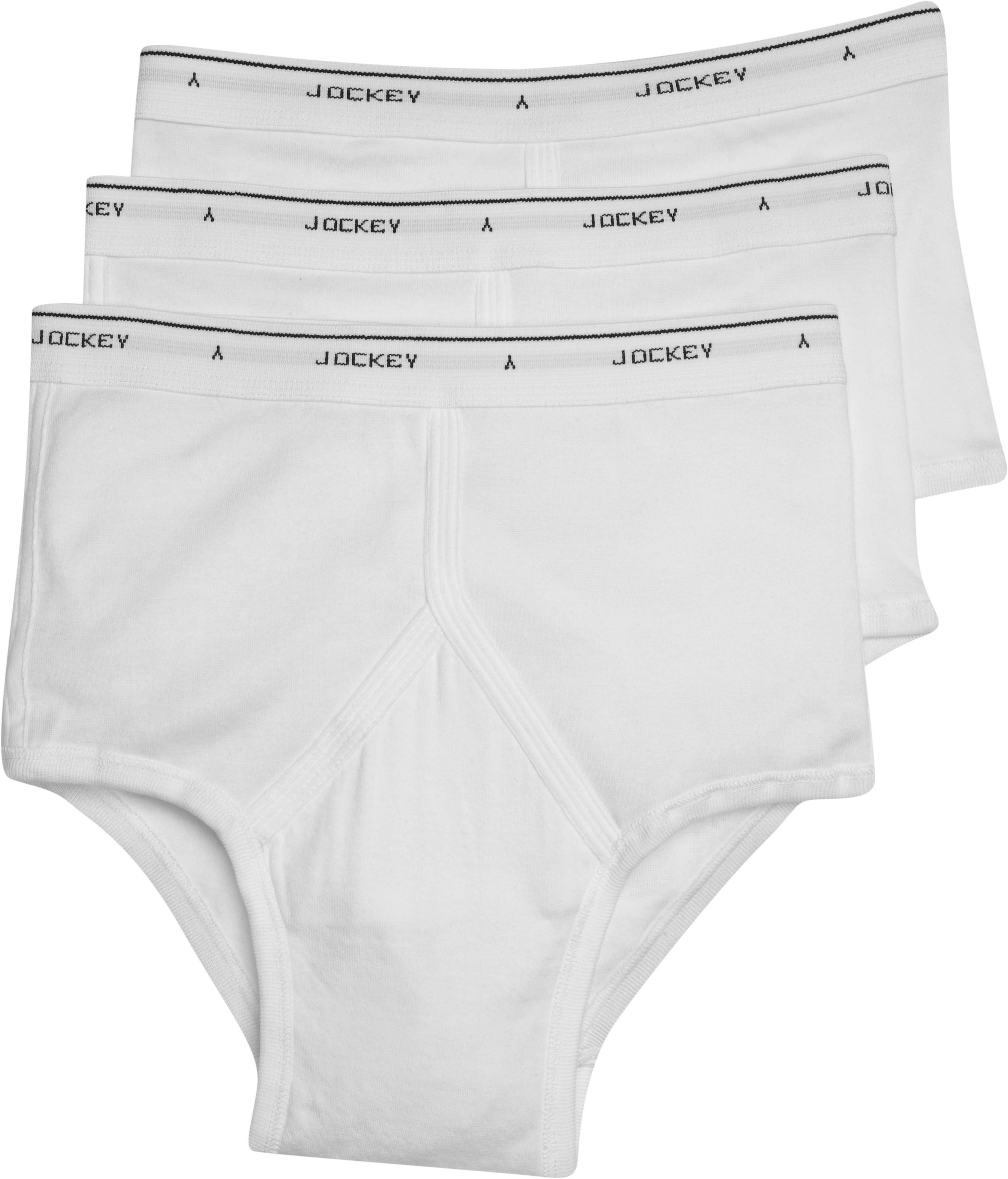 Jockey White Y-Front Briefs (Three-Pack)