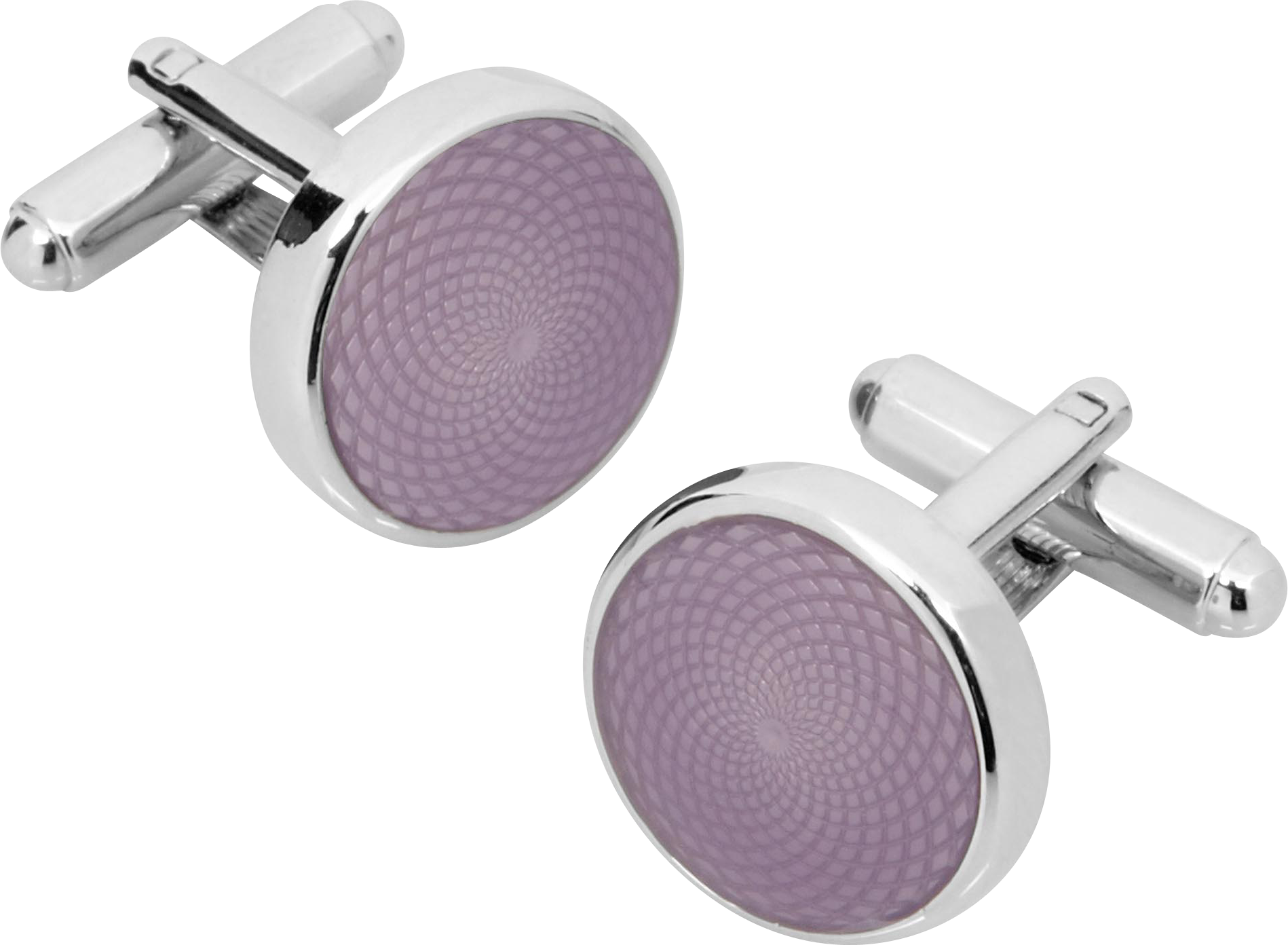 Pronto Uomo Purple and Silver Cufflinks