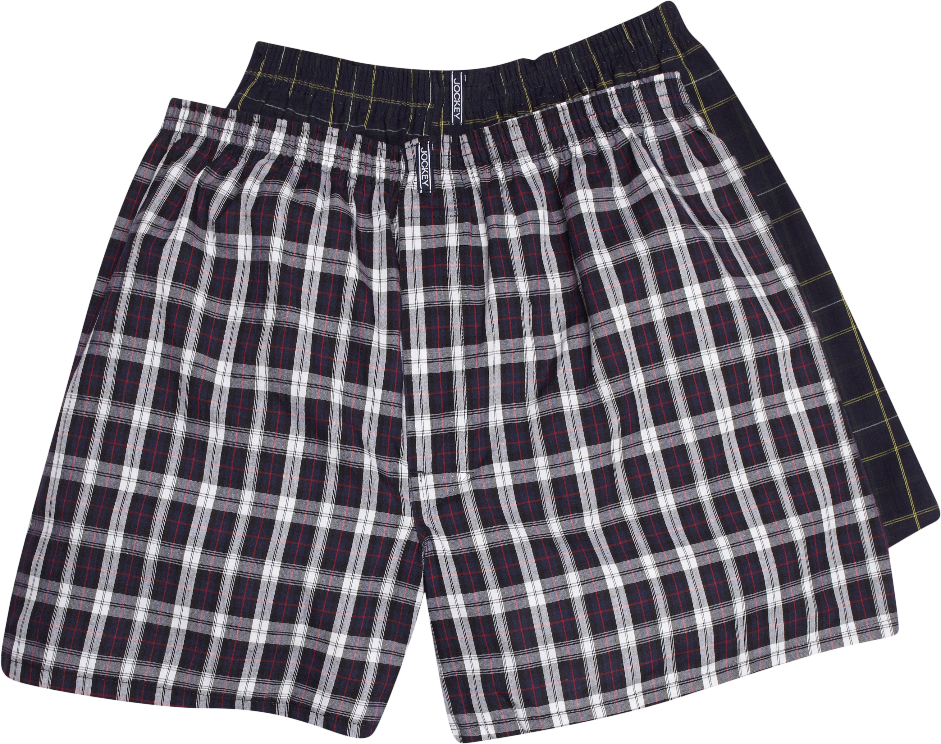 Jockey Blue Plaid Full-Cut Boxers (Two-Pack)