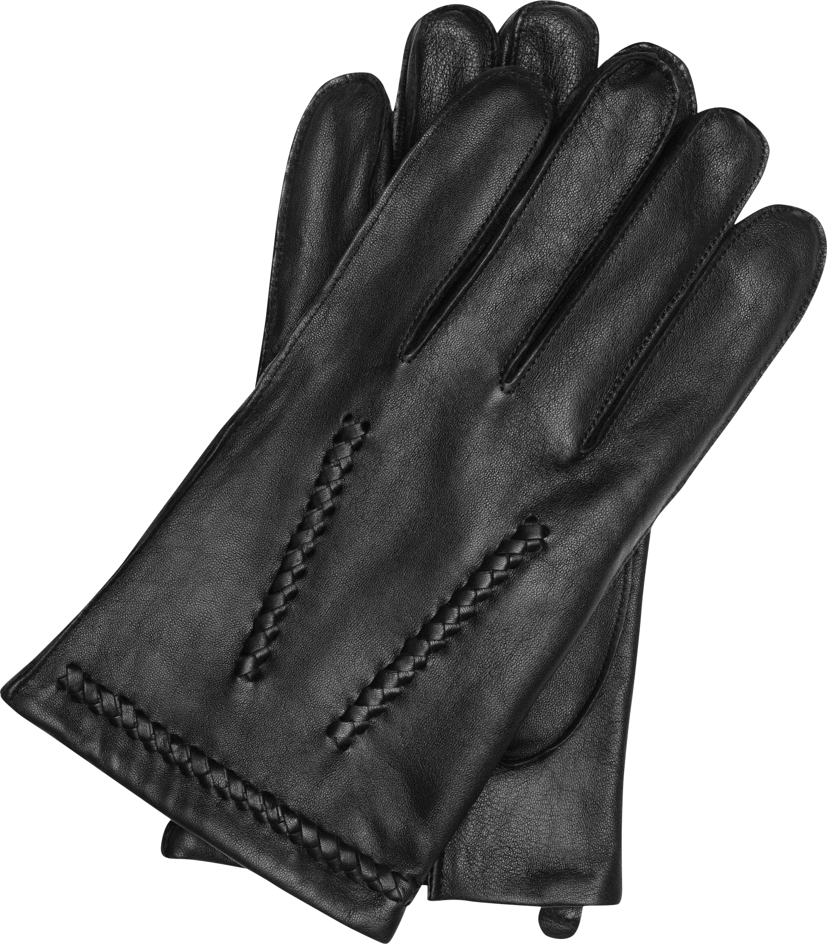 Black Leather Gloves