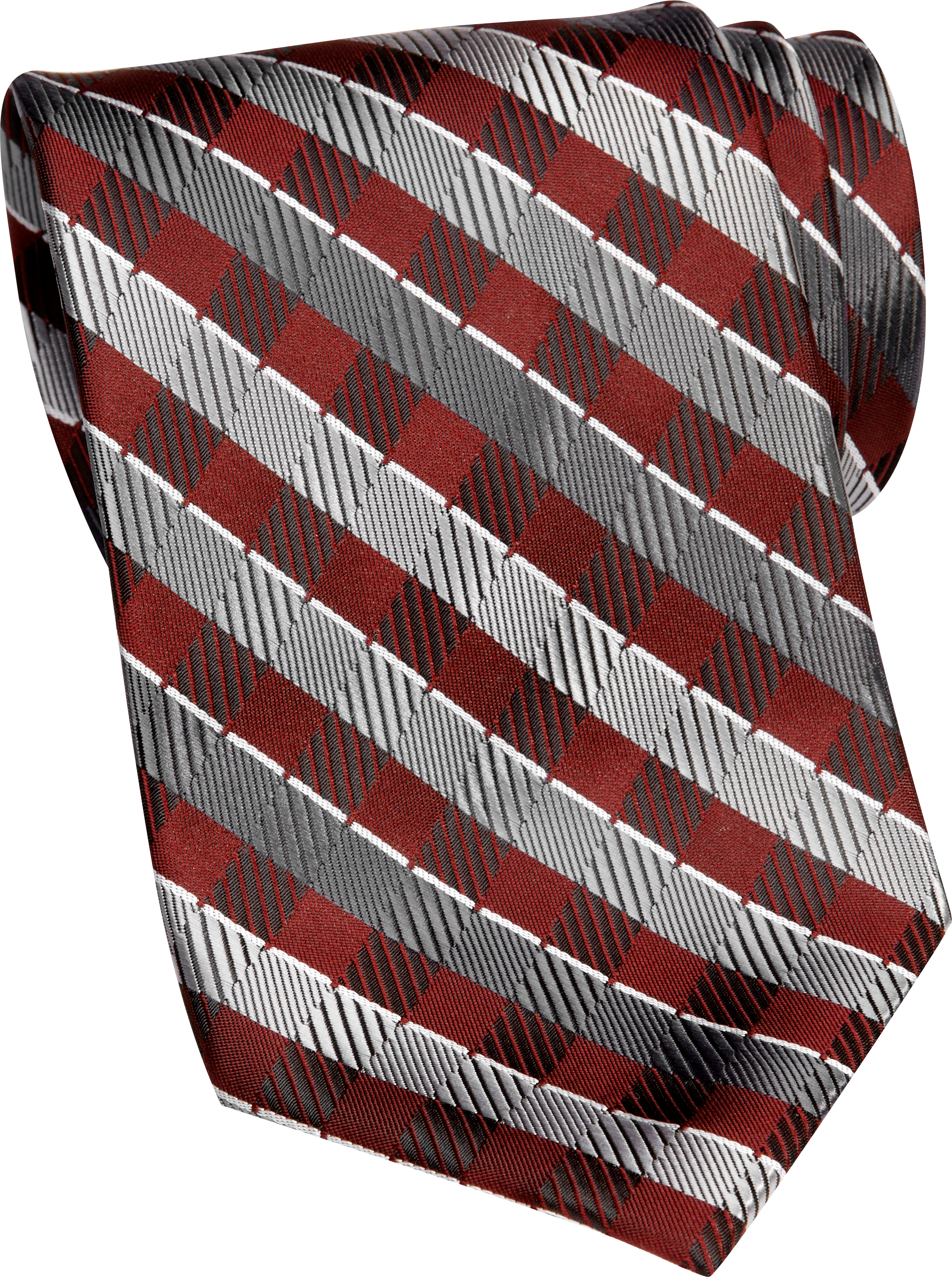 Platinum Designs Burgundy Mixed Stripe Washable Tie