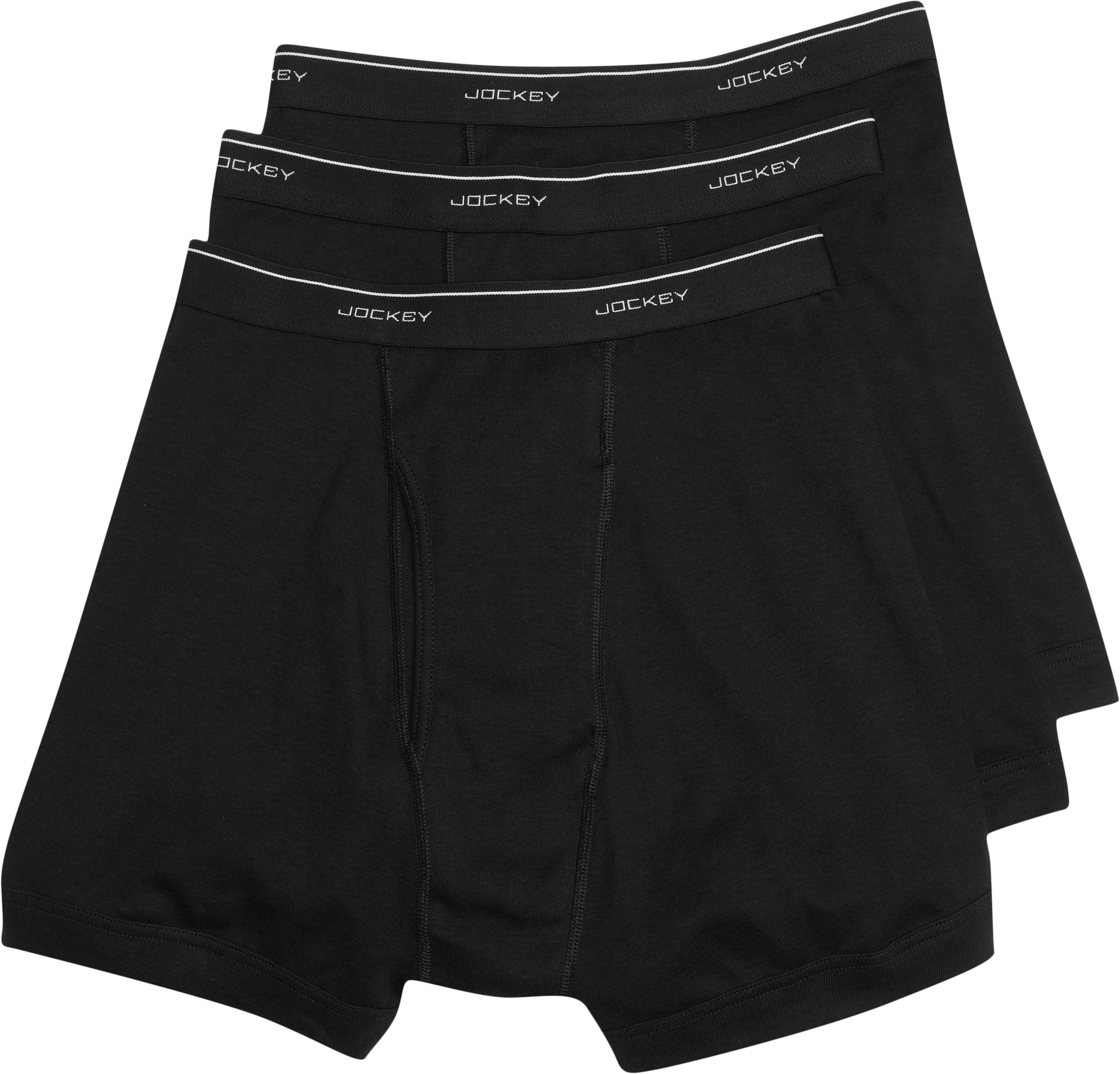 Jockey Black Boxer Briefs (Three-Pack)
