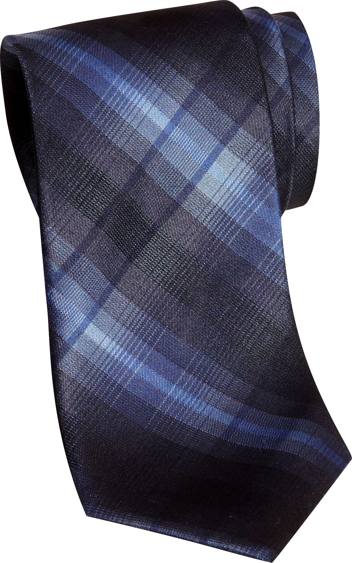 Wilke Rodriguez Blue Tonal Plaid Skinny Tie