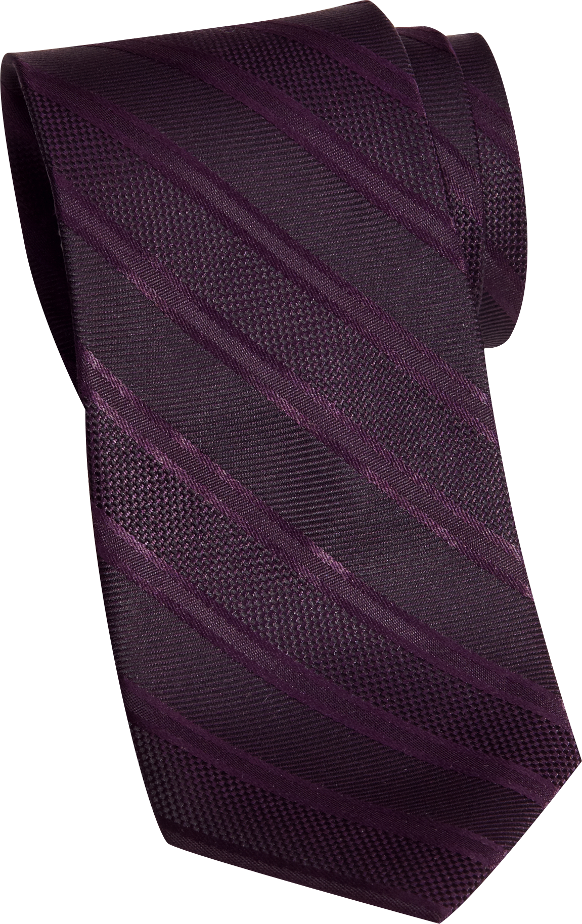 Wilke Rodriguez Purple Tonal Stripe Skinny Tie