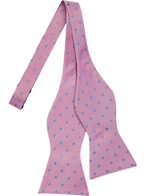 Tommy Hilfiger Pink & Blue Dot Bow Tie
