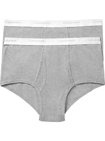 Calvin Klein Gray Cotton Classic Big & Tall Underwear 2-Pack