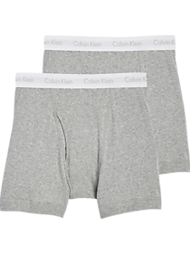 Calvin Klein Gray Big Fit Cotton Classics Big Boxer Briefs 2-Pack