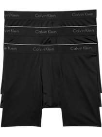 Calvin Klein Black Classic Fit Microfiber Boxer Briefs 3-Pack