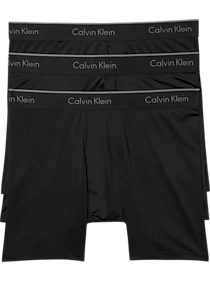 Calvin Klein Black Classic Fit Microfiber Boxer Briefs 3-Pack