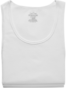 These Calvin Klein tank tops are ideal undershirts featuring soft 100% cotton fabric in a classic sleeveless style.