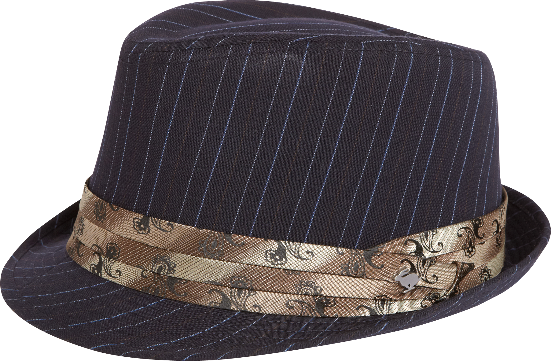 Peter Grimm Navy Stripe Fedora