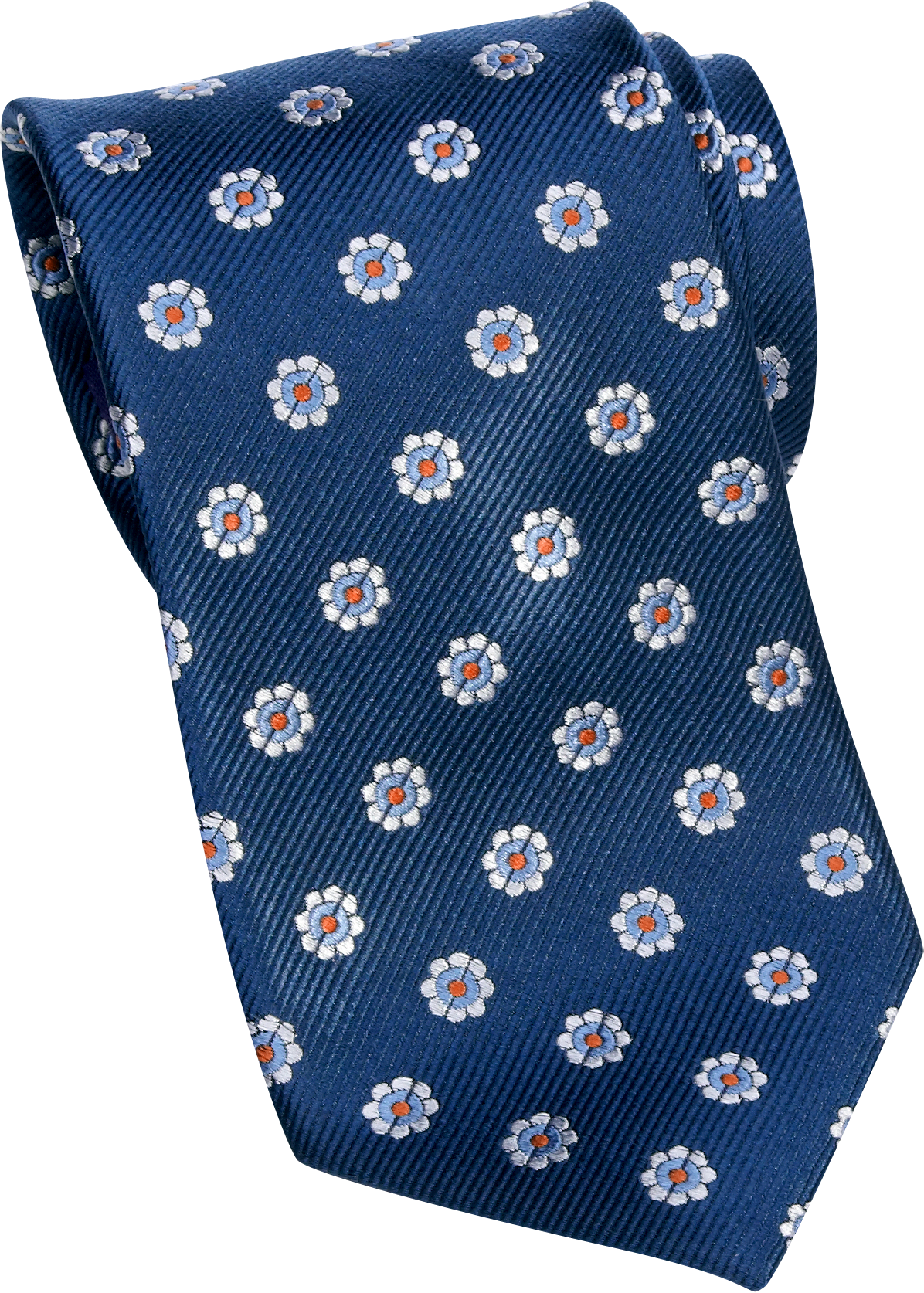 Burma Bibas Navy Floral Narrow Tie