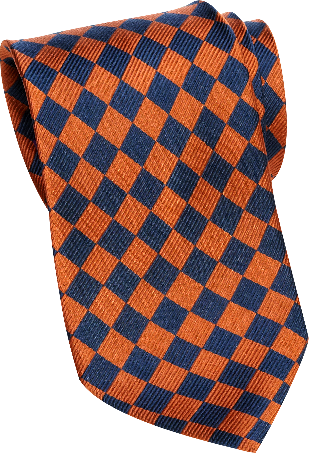 Burma Bibas Orange Diamond Narrow Tie