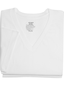 Jockey White V-Neck T-Shirt (Two-Pack)