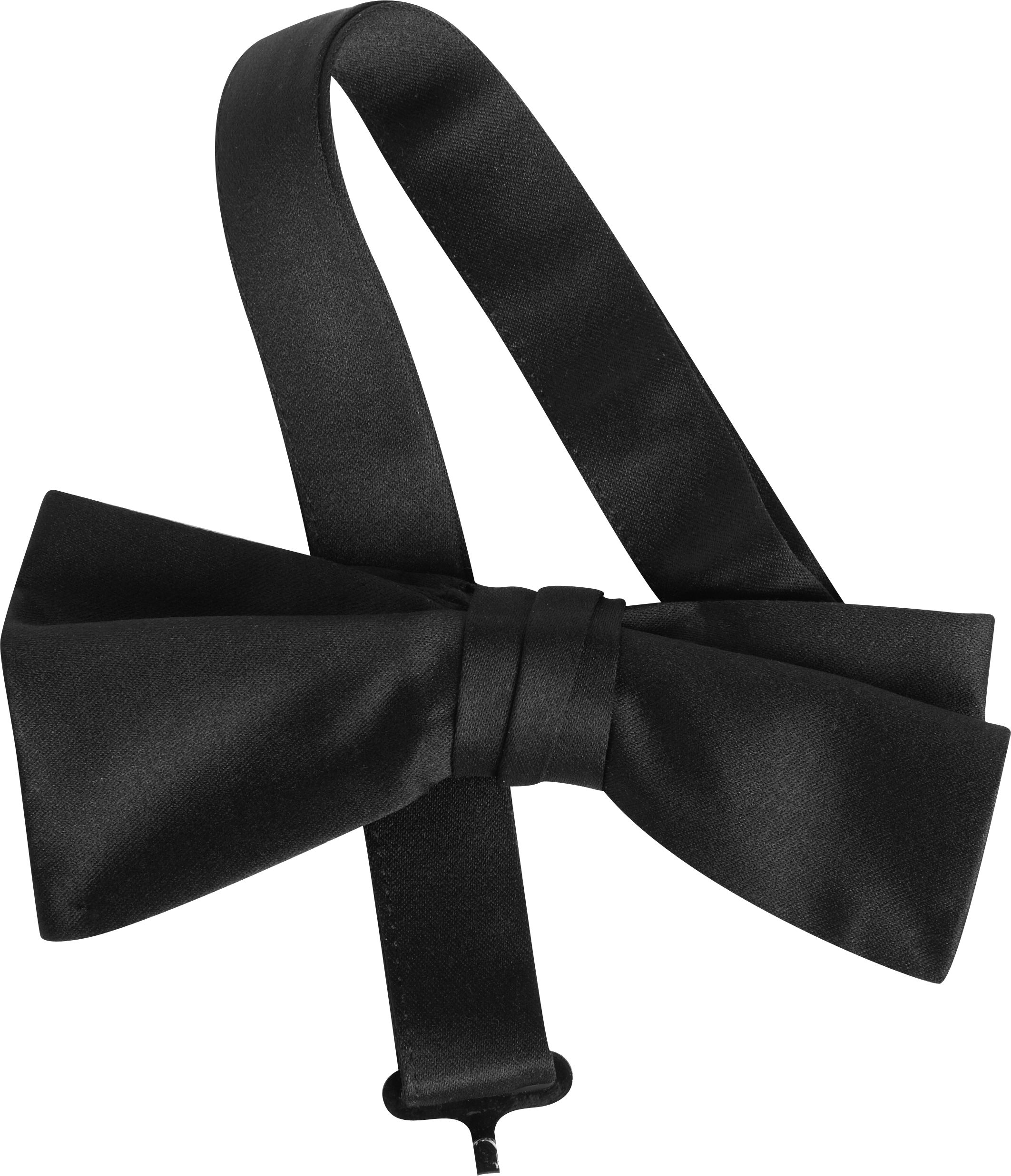 Calvin Klein Black Satin Bow Tie