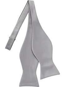 Calvin Klein Silver Self-Tie Bow Tie