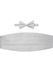 Calvin Klein White Bow Tie & Cummerbund Set