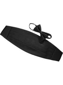 Calvin Klein Black Bow Tie and Cummerbund Set