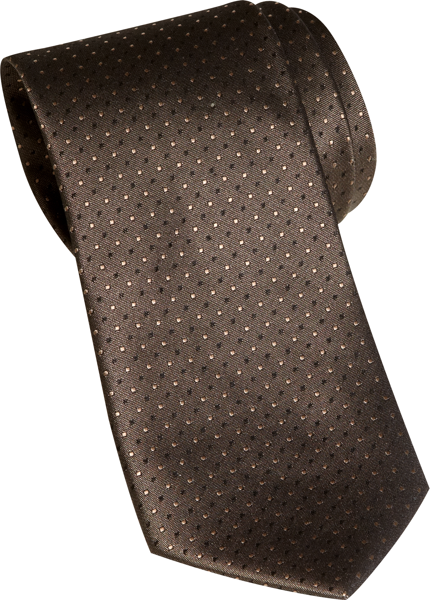 Wilke Rodriguez Brown Mini Dot Skinny Tie