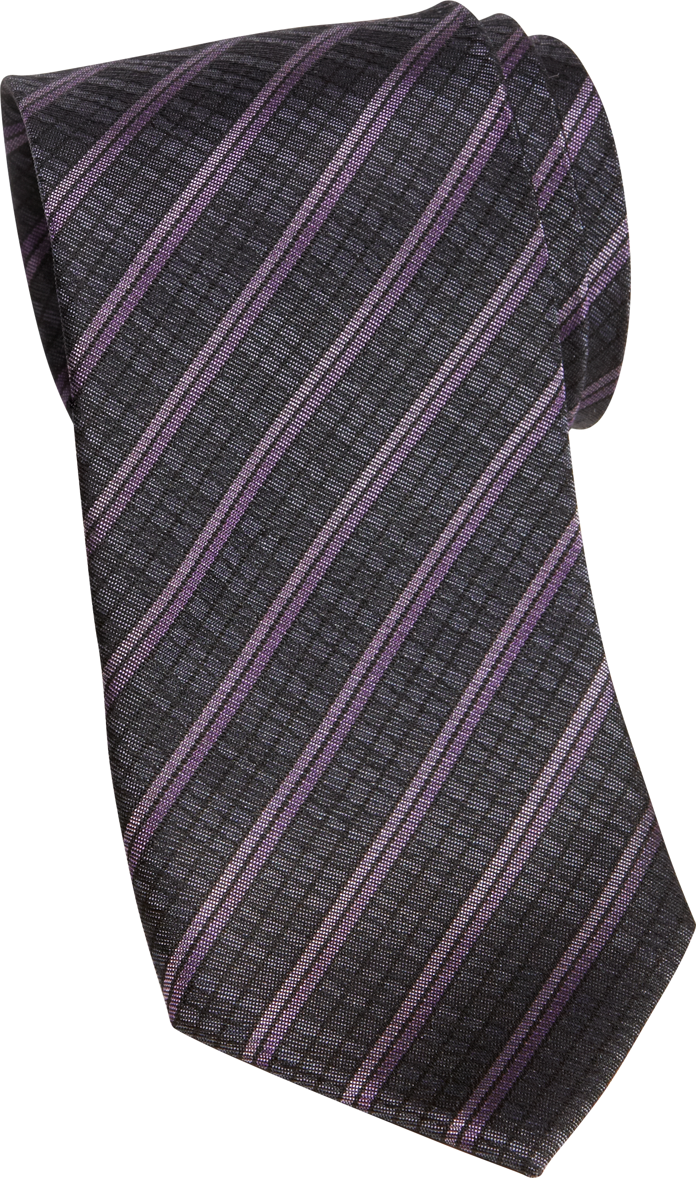 Wilke Rodriguez Purple Striped Skinny Tie
