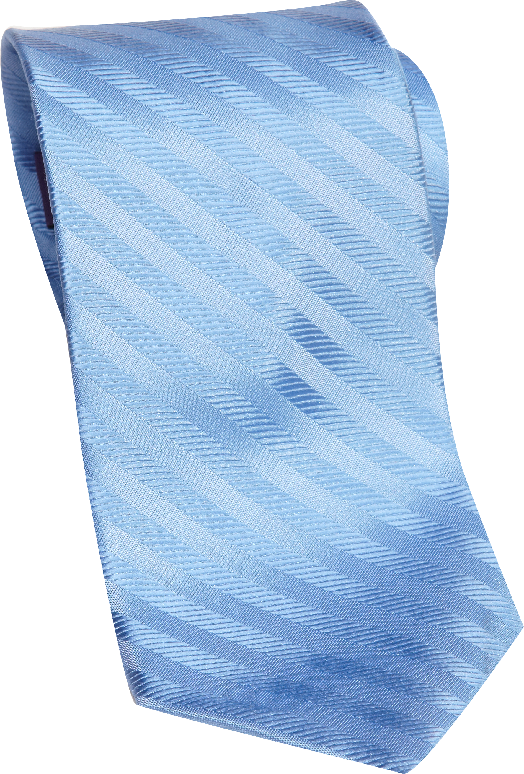 Burma Bibas Blue Woven Stripe Narrow Tie
