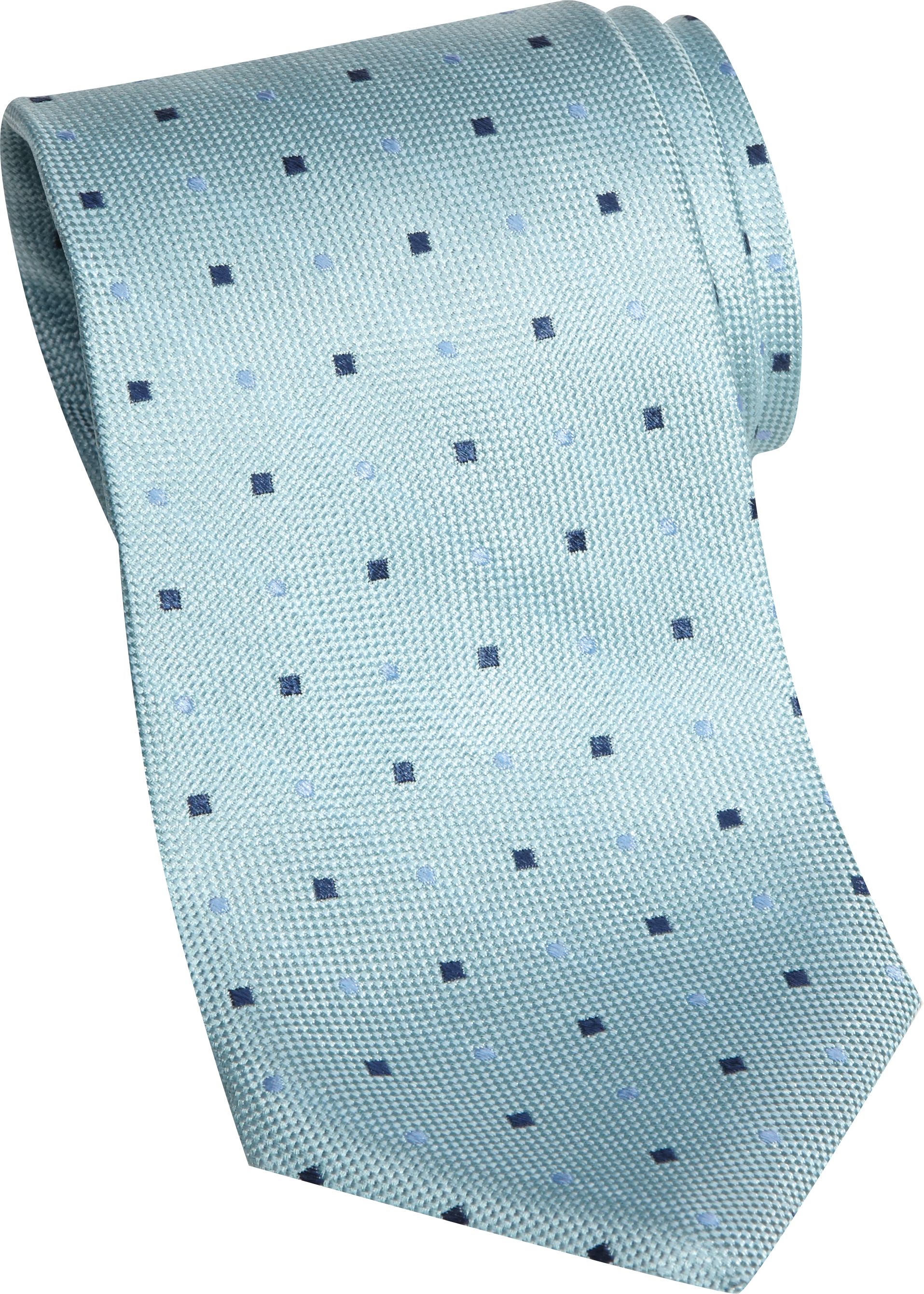 Burma Bibas Blue Circle Square Narrow Tie
