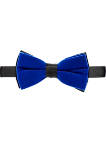 Calvin Klein Royal Blue Velvet Bow Tie