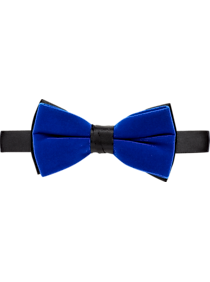 Calvin Klein Royal Blue Velvet Bow Tie