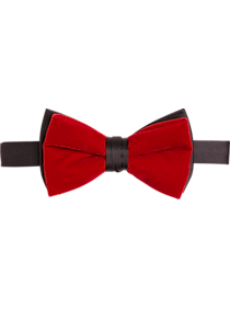 Calvin Klein Red & Black Bow Tie