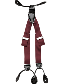 Men's Wearhouse Fancy Burgundy Silk Braces