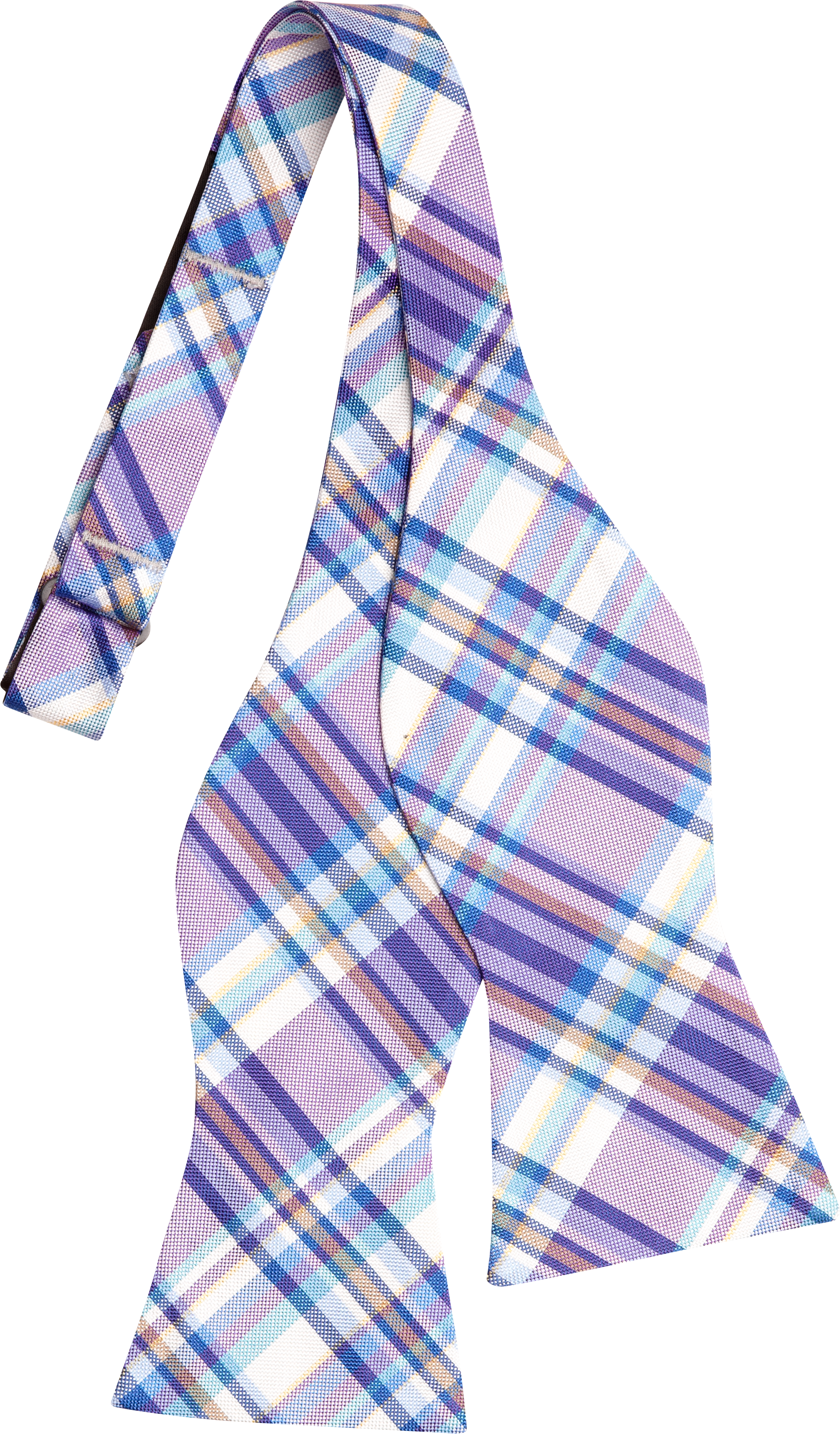 Tommy Hilfiger Plum Purple Plaid Bow Tie
