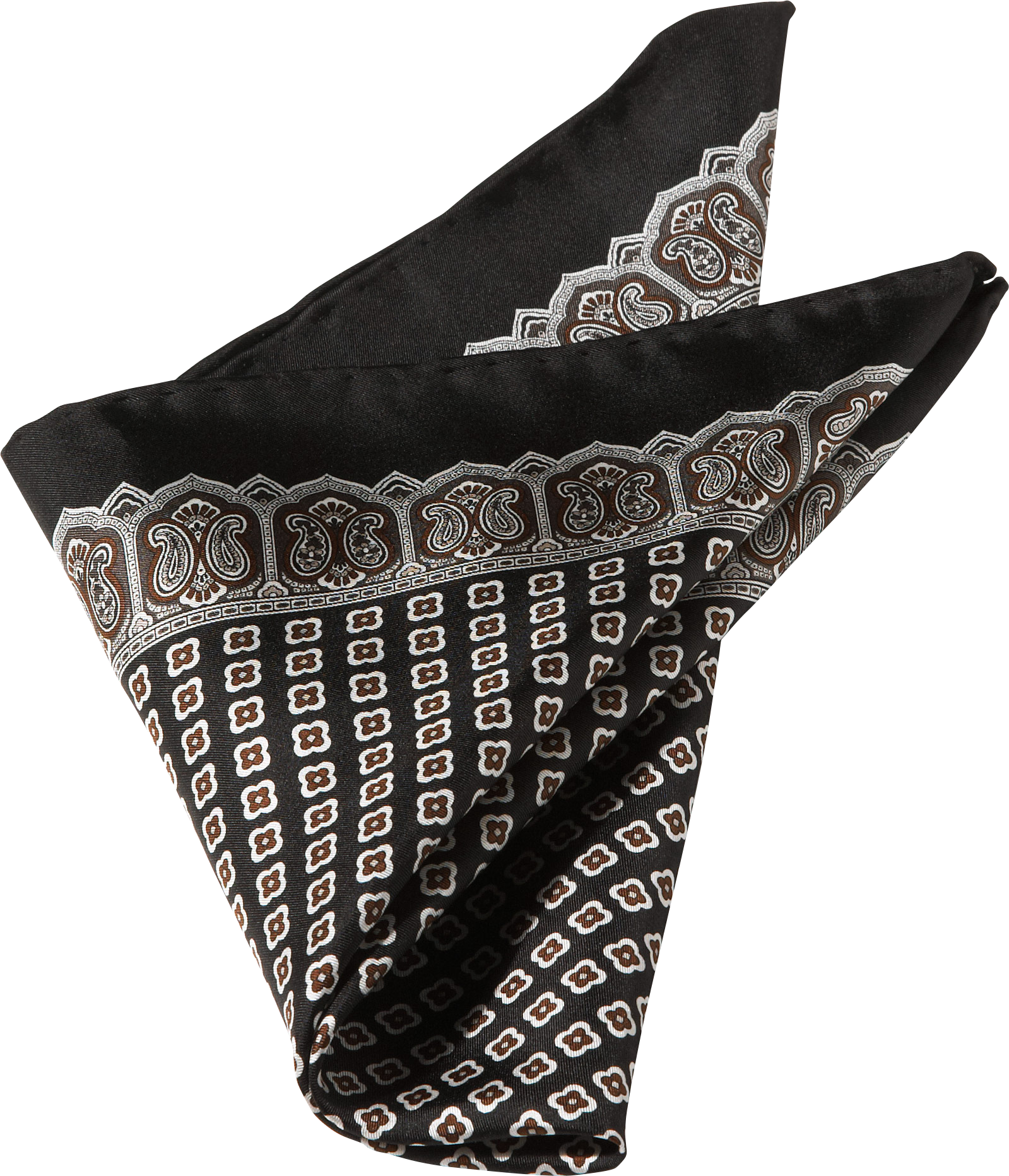 Black Square Pocket Silk