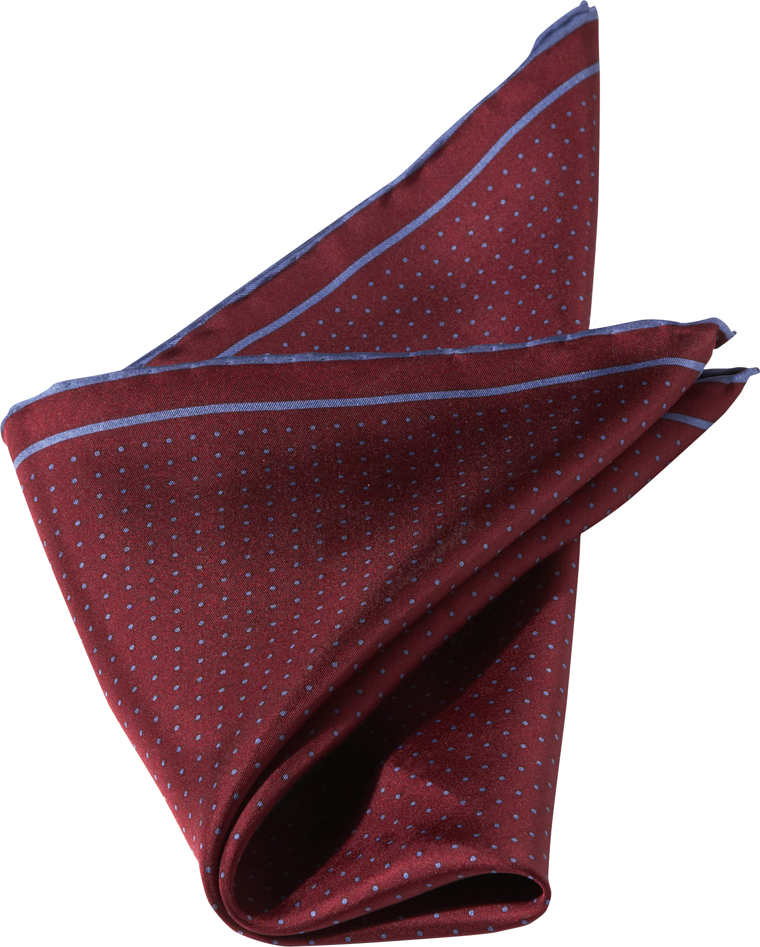 Burgundy Pattern Pocket Silk