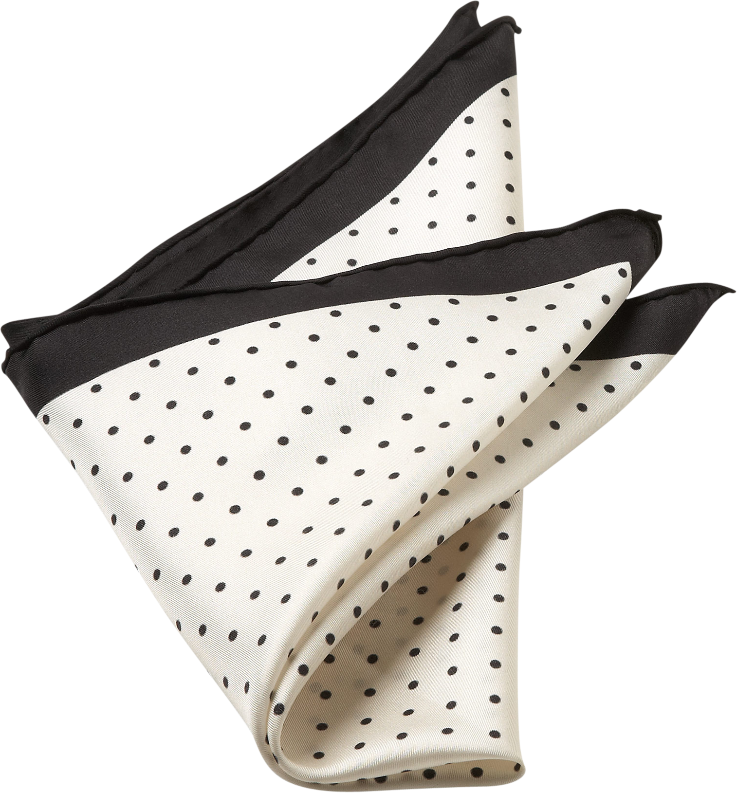 Ivory Dot Fancy Pocket Silk